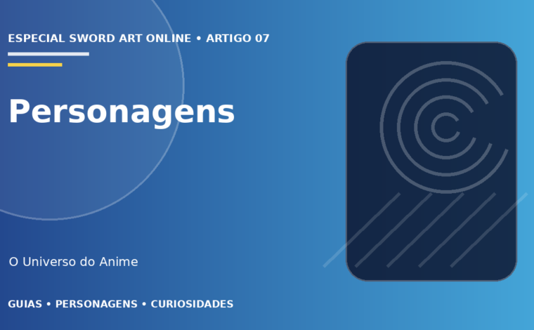 Capa do artigo Personagens de Sword Art Online: principais aliados e rivais