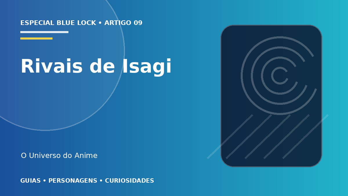 Capa do artigo Rivais de Isagi: Rin, Kaiser, Barou e outros