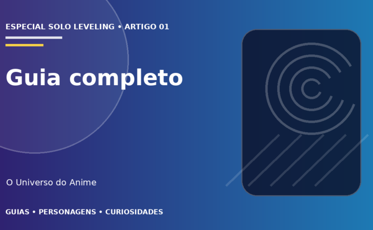 Capa do artigo Solo Leveling: história, personagens e guia completo