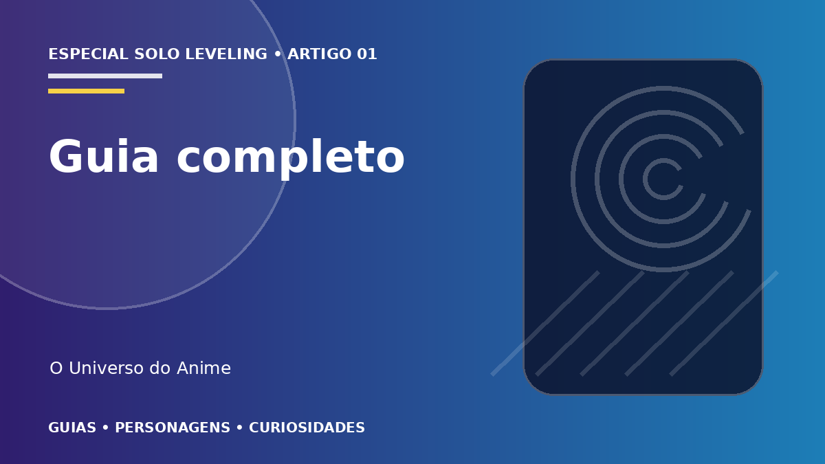 Capa do artigo Solo Leveling: história, personagens e guia completo