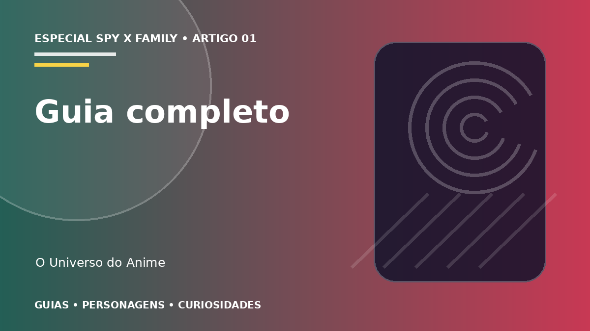 Capa do artigo Spy x Family: história, personagens e guia completo