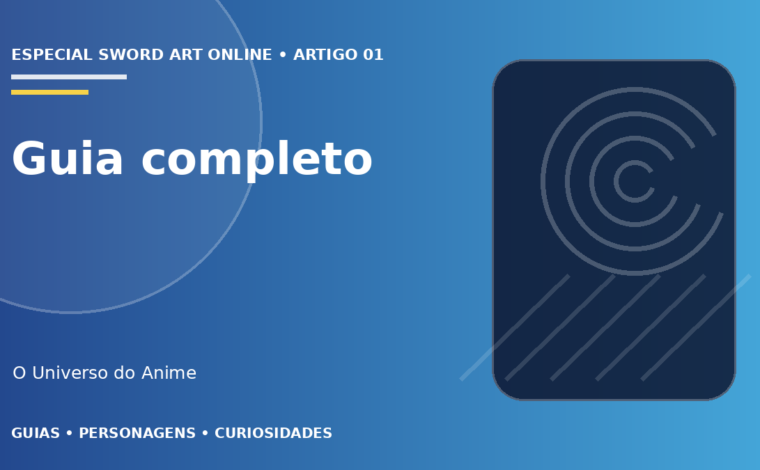 Capa do artigo Sword Art Online: história, mundos e guia completo