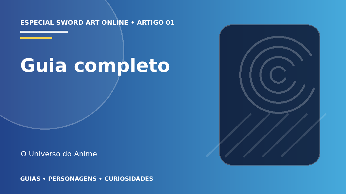 Capa do artigo Sword Art Online: história, mundos e guia completo