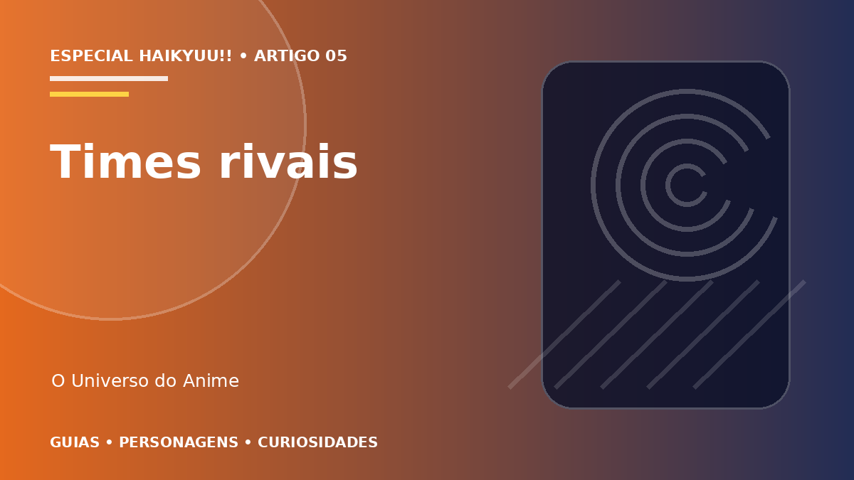 Capa do artigo Times de Haikyuu!!: principais rivais de Karasuno